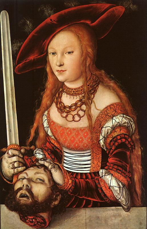 Lucas  Cranach Judith with the Head of Holofernes